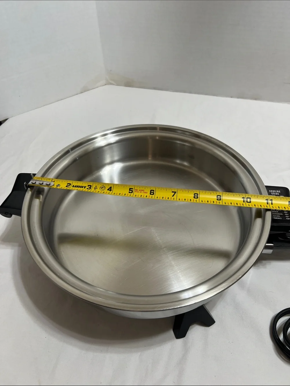 Saladmaster 11” Stainless Steel Electric Oil Core Skillet